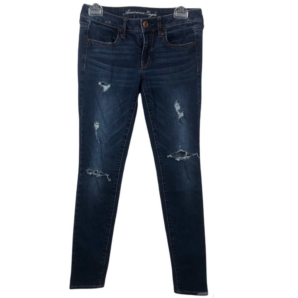 American Eagle Outfitter stretch distressed jeggings AEO jeans